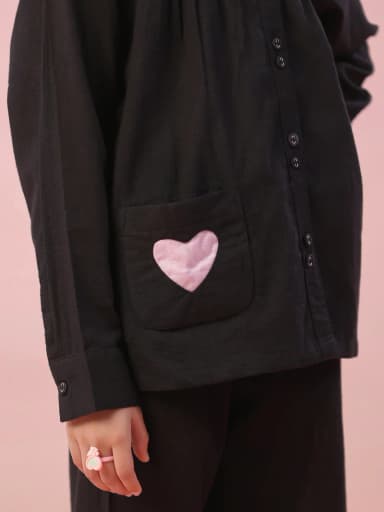 Black Color Cotton Night Suit for Kids